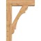 Ekena Millwork Olympic Block Smooth Bracket w/ Offset Brace, Western Red Cedar, 7 1/2"W x 28"D x 40"H BKT0806X28X40OLY05SWR - alternate 4